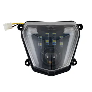 YongJin ระบบไฟส่องสว่างรถจักรยานยนต์ LED ไฟหน้าด้านหน้าพร้อมไฟ DRL สําหรับ KTM Duke 690 หลังจาก 2011