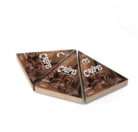 Boîtes d'emballage cadeaux pour crêpes, bonbons et desserts en forme triangulaire, écologiques et personnalisables, populaires de ZHONGXING