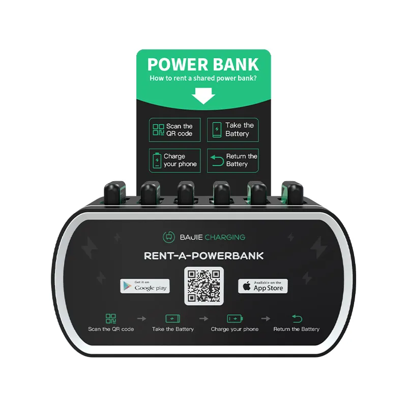 6 слотов для совместного использования Powerbank Station Power bank с беспроводной зарядкой общий bajie зарядный торговый автомат с быстрой зарядкой