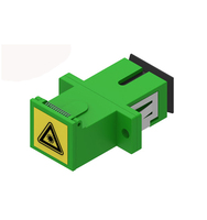 Adaptateur de fibre optique monomode simple SC/APC, coupleur en plastique vert et métal SM/MM pour FTTH FTTB FTTX