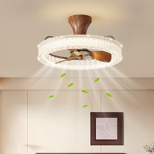 Ventilador de Techo con Lámpara Integrada, Aspas de Acrílico, Motor de ABS, Atenuación Continua de Cobre, Control Inteligente - Product Image 2