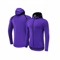 Nouveau manteau de sport solide, sweat-shirt personnalisé, respirant, coupe-vent, veste d'entraînement de basketball, veste de course à pied, sweat-shirt à fermeture éclair pour homme