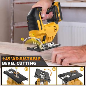 Seghetto Jig Saw senza fili Premium per batteria DW 20v Max Brushless orbitale puzzle 0-45 3 impostazioni orbitali legno sega - Product Image 6