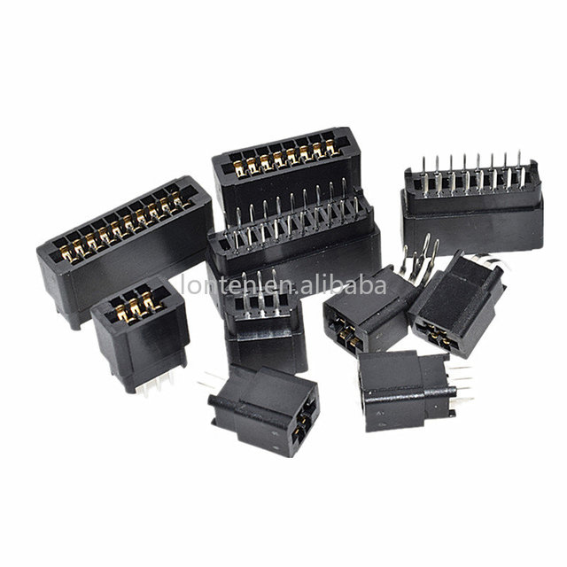 Custom 2.54mm Pitch 6P 8P 10P 12P 16P 20P 26P 30P 36P 40P-86 Pin Edge Card Connector Slot PCB Gold Finger Socket Through Holes