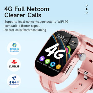 Reloj Inteligente Android para <span class=keywords><strong>Niños</strong></span> con 4G, <span class=keywords><strong>GPS</strong></span>, Cámara, Videollamada, Resistente al Agua, Pantalla OLED, Correa de Goma, Plástico, Magnético, Despertador - Product Image 2