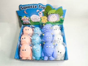 2023 New Kids & Adult Stress Relief Animal Toy Plastic & Silicone Stretch <b>Squeeze</b> Snow Monster Sensory Fidget Squishy <b>Ball</b> - Product Image 5