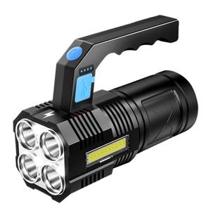 4Led Flashlight Rechargeable High Intensity <b>Light</b> Outdoor Camping Fishing <b>Emergency</b> Searchlight Waterproof - Product Image 2