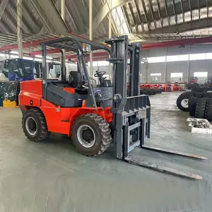 3.5ton four wheel drive all terrain forklift 4wd rough terrain fork lift 4x4 off road truck diesel forklift