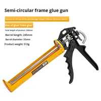 Pistolet à colle métallique Villeroy Boch, arrêt automatique, structure à économie d'énergie, pression de silicone, pistolet à verre domestique, modèle W2542