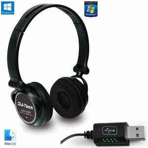 DJ-Tech DJH-555 Auriculares DJ USB Over-Ear para PC - Product Image 2