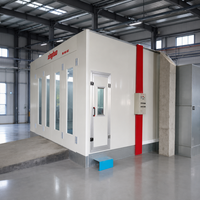 Cabine de peinture électrique industrielle 53 kW à prix d'usine 80 ° Cabines de peinture automobiles C Baking avec station de chauffage quantique triple tête avancée