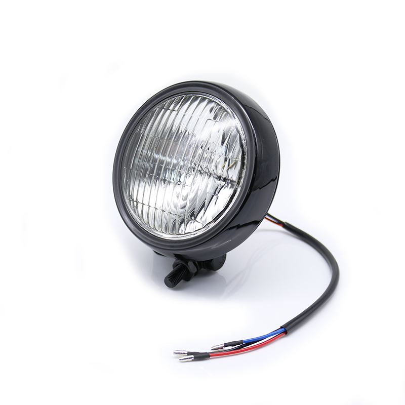 ハーレーチョッパー用4.5インチビンテージラウンド LEDヘッドライト