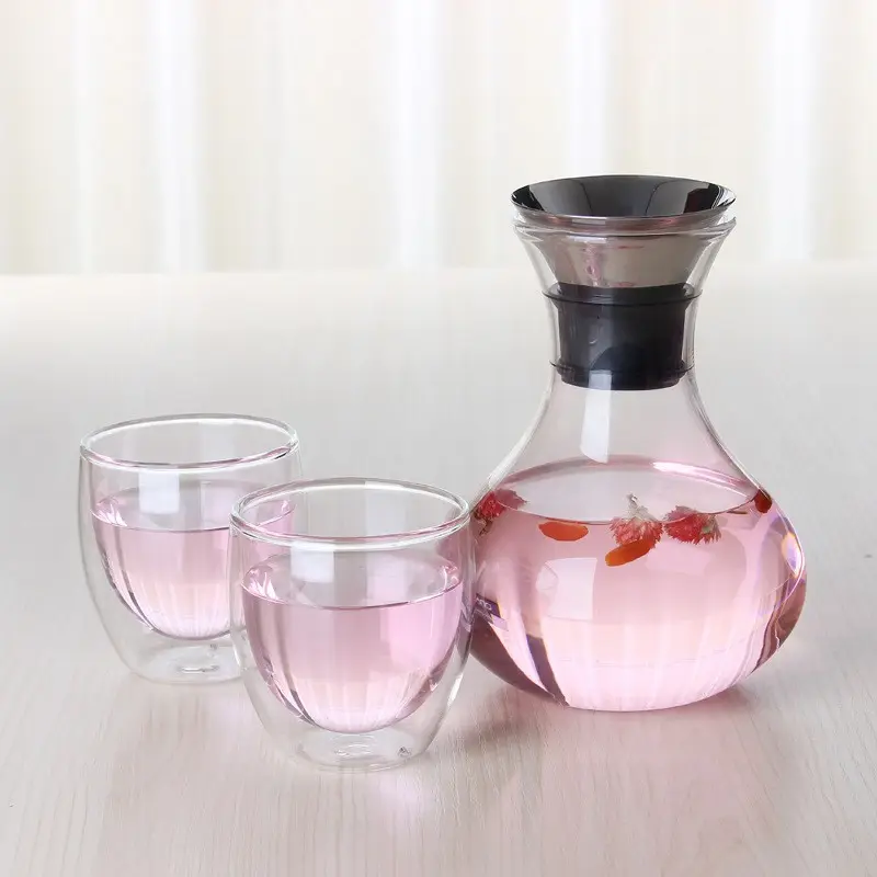 Bán buôn tay thổi cao Borosilicate rượu vang đỏ Decanter