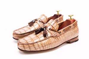 Top quality Goodyear taglie 41 mocassini scarpe da uomo fantasia graziosa pelle di alligatore scarpe da uomo in pelle di <span class=keywords><strong>coccodrillo</strong></span> scarpe da uomo - Product Image 4