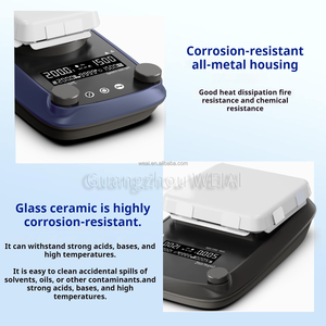 Weiai phòng thí nghiệm cụ thủy tinh gốm Đĩa Hâm Mixer 550 ℃ nhiệt độ cao <span class=keywords><strong>LCD</strong></span> hiển thị kỹ thuật số điện khuấy từ với bộ đếm thời gian - Product Image 6