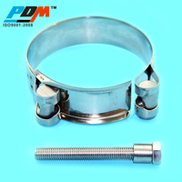 Collier de serrage à boulon en T robuste en acier inoxydable
