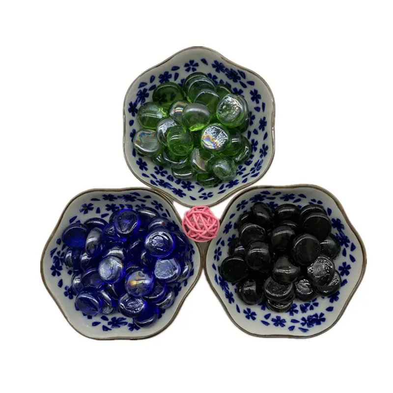 Mooie Goedkope Prijs Platte Kraal Glas Voor Schat Graven/Decoratie China Fabriek Levering