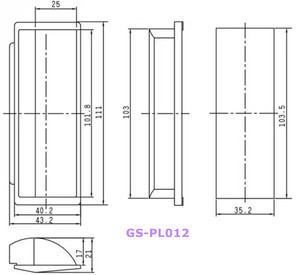 <span class=keywords><strong>ABS</strong></span> Đen Tủ Giấu Cup Flush Grip Ẩn Công Nghiệp Chèn Nhà Bếp Lõm Nhúng Túi Nhựa Xử Lý - Product Image 6