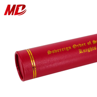Mondon Wholesale Porte-tube décoré pour certificat de graduation avec logo estampé en or