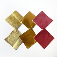 Pembungkus Batang Cokelat Aluminium Foil Embos 20*20 cm, Food Grade, untuk Kemasan Mentega