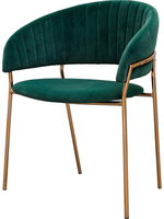 Chaise de salle à manger en velours de style nordique, avec dossier en fer forgé, léger, de luxe, pour le dressing, ménage, minimaliste, moderne, négociation
