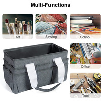 Sac de rangement pour artisanat, organisateur d'art avec poignées, organisateur multifonctionnel pour la couture, le scrapbooking et les fournitures