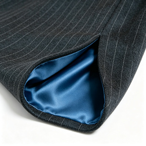 Abiti a <span class=keywords><strong>Righe</strong></span> di Lusso Direttamente dalla Fabbrica, <span class=keywords><strong>Blazer</strong></span> in Tessuto 100% Lana Cashmere Seta, Super 140 Alta Qualità, Completi da Uomo per Affari - Product Image 5