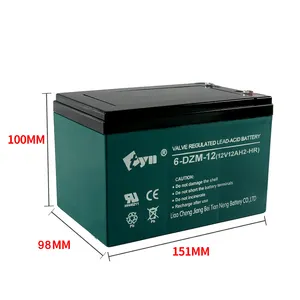 12V MF 12AH Batería de ciclo profundo de la mejor calidad Batería de plomo ácido sellada batería UPS 12v12ah