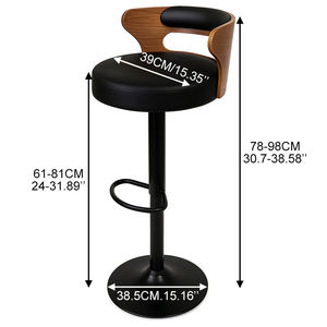 Sedia TUQ Diretta dalla Fabbrica, Schienale in Compensato, Sedia da Pranzo Comfort Curve per Cucina, Sedia da Bar in Compensato per Bancone Brunch - Product Image 2