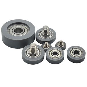 Rodillos de Poliuretano Resistentes al Desgaste Personalizados, Rodillos de Línea Transportadora Recubiertos de Goma Sin Motor, Ruedas de Núcleo de Hierro con Doble Rodamiento - Product Image 1