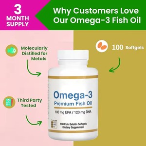 Cápsulas Blandas de Aceite de Pescado Omega-3 Premium OEM ODM, 120 mg de DHA, 180 mg de EPA, Gelatina de Pescado, Sin OMG, Mejora la Inmunidad en Adultos - Product Image 5