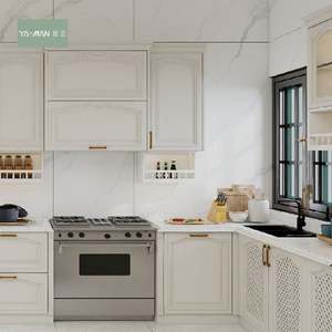 YAMAN Freestanding Pantry <b>Cabinet</b> with Double Swing Door Kitchen <b>Cabinets</b> for Kitchen DTC Accessories - Product Image 2