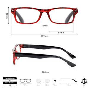 <span class=keywords><strong>Loupe</strong></span> de lecture, best-seller, lunettes classiques unisexes avec blocage de la lumière bleue, lunettes de lecture - Product Image 2