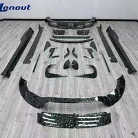 Pour Bentley Continental GT Nouveau 2026 Kit Carrosserie Personnalisé Style M en Fibre de Carbone Lame Avant Diffuseur Arrière Jupes Latérales Clips Aérodynamiques