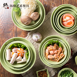 ชามเมลามีนยี่ห้อ Yangge Art Tableware ขนาด 10-10.9 ซม. แบบซ้อนได้ สำหรับอาหารโรงแรม - Product Image 1