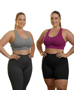 Soutien-gorge de sport Razi Sports Nude Felling pour femmes, taille plus, respirant, léger, soutien moyen, dos nageur, en Spandex/Nylon, séchage rapide - Product Image 1