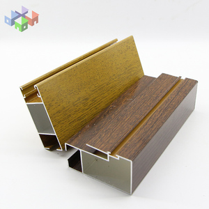 Puertas y Ventanas Corredizas de Aluminio Color Roble Caoba P65 P92, Perfiles de Aluminio para Ventanas Corredizas para República Dominicana - Product Image 2