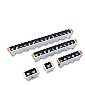 Luminárias retangulares embutidas, 2w 4w 10w 20w 30w, luminárias led linear