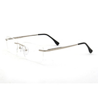 Lunettes de vue en titane sans monture de haute qualité, lot de 3 pour hommes, montures optiques légères imprimées