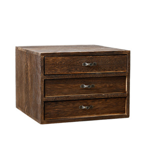 Caja de Té de Madera de Paulownia Quemada, 23x22.5x16.5cm, Tres Capas con Tapa, Almacenamiento de Té, Empaque de Regalo - Product Image 5