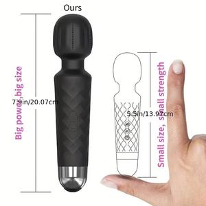 Masajeador Eléctrico Recargable de Mano para Mujer, Impermeable, Multivelocidad, para Todo el Cuerpo, Alivio del Cuello, Masaje Personal de Piernas, Herramienta de Relajación - Product Image 4