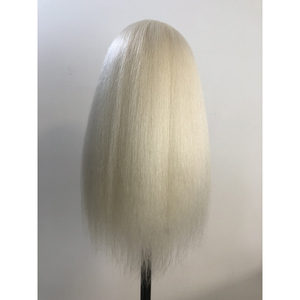 Prix d'usine - Tête de mannequin en poils de yak 100% (55 cm, 230 g) <span class=keywords><strong>pour</strong></span> entraînement facial européen, avec épaules uniquement, personnalisable - Product Image 6
