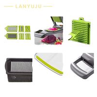 Accessoires de cuisine les plus vendus, hachoir à légumes 12 en 1, hachoir à oignon, mandoline, trancheuse multifonctionnelle pour légumes