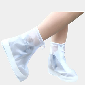 Couvre-chaussures en PVC imperméables antidérapants résistants à l'usure avec fermeture éclair - Product Image 1