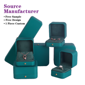 Изготовленный на заказ шкатулка для ювелирных изделий картонная бумага бархатная искусственная кожа пластиковая акриловая Подарочная коробка для ювелирных изделий прямоугольник OEM/ODM производитель - Product Image 1
