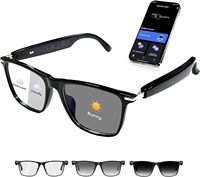 Lunettes Intelligentes IA, IA Chat Deepseek R1 et Gemini-2.5 avec 164 Traductions Prises en Charge, Lunettes Bluetooth pour Hommes et Femmes