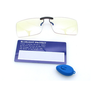 Thời trang kim loại khung Clip-on Gaming kính với màu xanh chặn ánh sáng cho máy tính sử dụng - Product Image 5