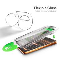 Film céramique HD personnalisé de haute qualité 9H avec localisateur d'installation facile pour iPhone 18 17 16 15 14 13 12 Pro Max