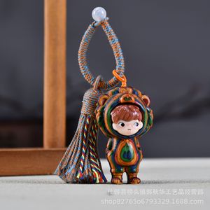 Wood <b>Keychain</b> Pendant Tassel Style Creative Bag Ornament Portable <b>Personal</b> Gift - Product Image 3
