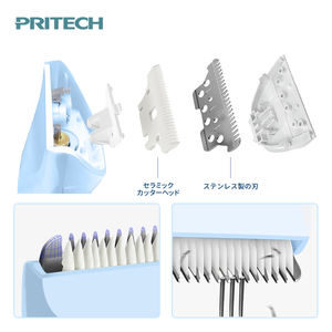 Pritech Nieuw Ontwerp Baby Haar Trimmer Afneembare Keramische Mes IPX6 Waterdichte Oplaadbare Kindje Tondeuse Voor Kinderen - Product Image 3